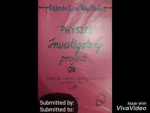physics class 12 project file