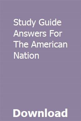 study guide answers american nation